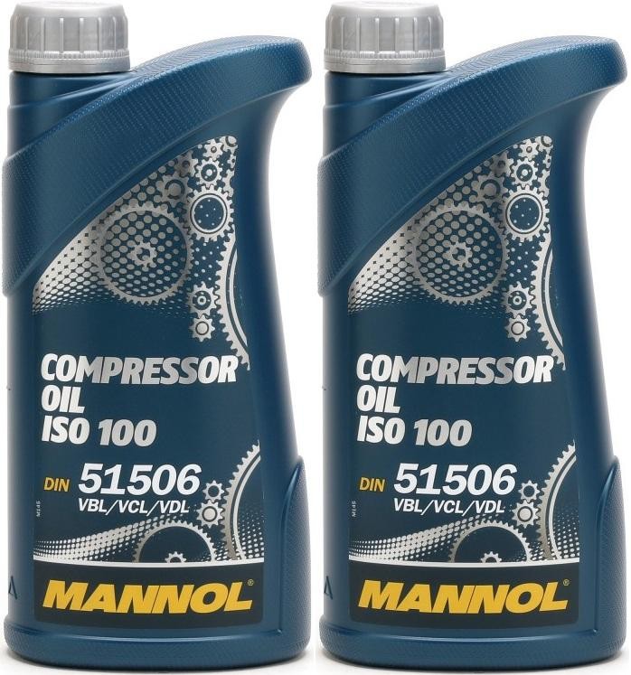 MANNOL Compressor Oil ISO 100 2x 1l = 2 Liter - Motoröl günstig kaufen