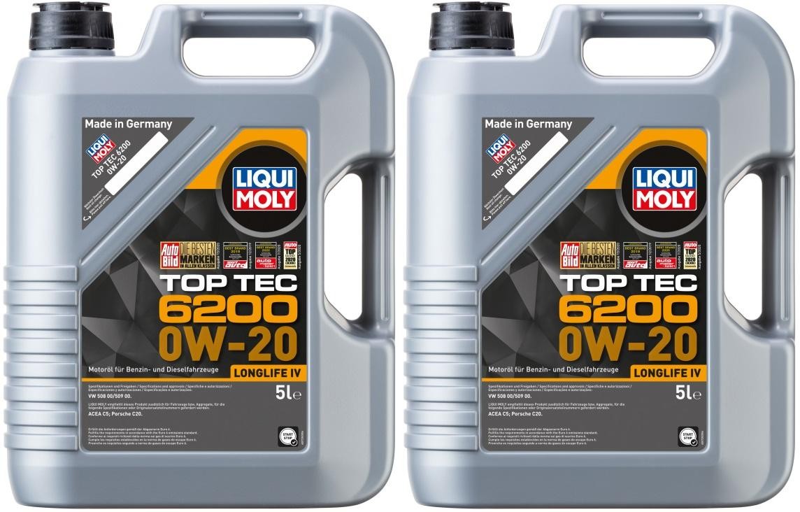 Liqui Moly 20781 Top Tec 6200 0W-20 2x 5 = 10 Liter - Motoröl günstig kaufen