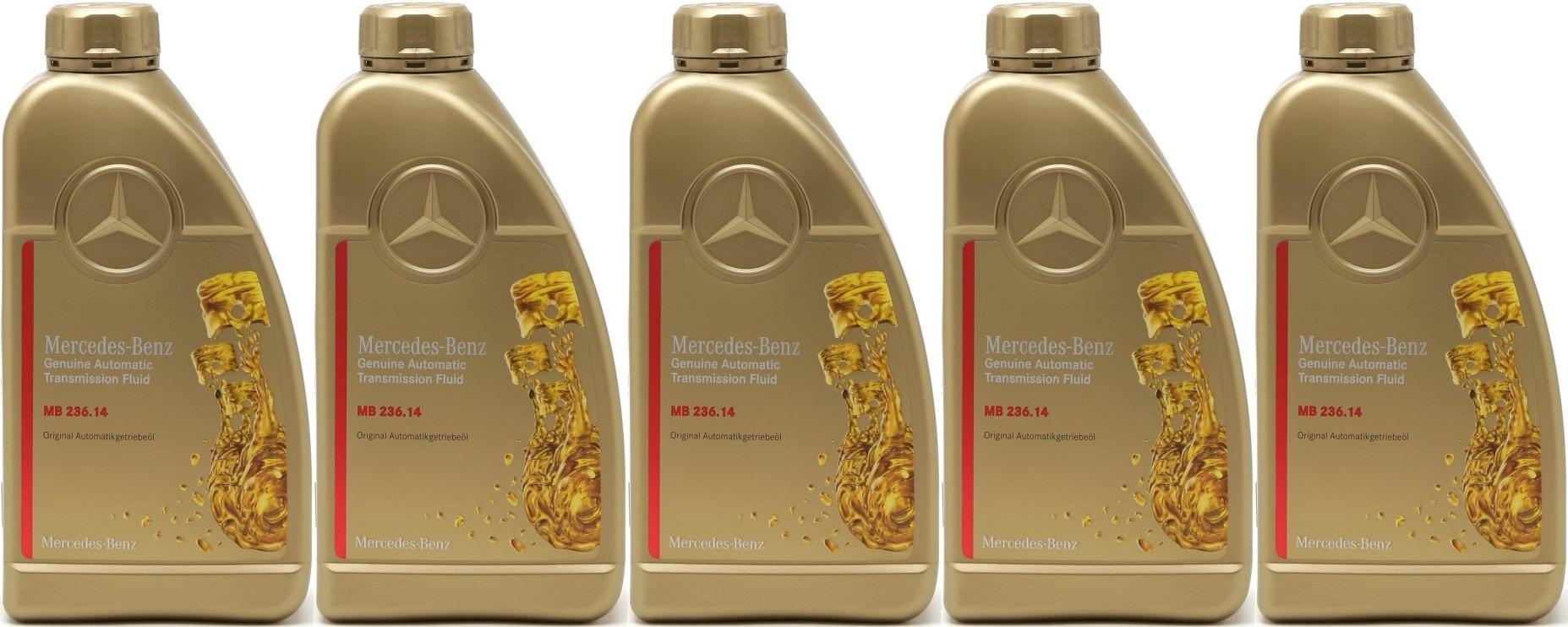 Original Mercedes Benz Automatikgetriebeöl MB 236.14 5x 1l = 5 Liter ...