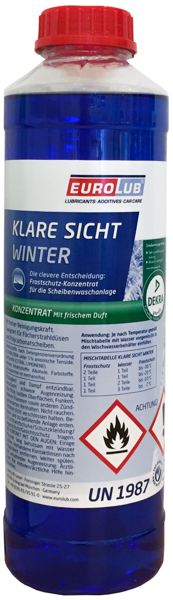 Eurolub Klare Sicht Winter Konzentrat / 1 Liter