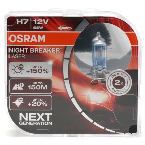 Osram H7 NIGHT BREAKER® LASER Next Generation 12V 55W PX26d Duobox -  Motoröl günstig kaufen