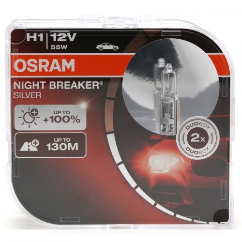Osram H1 NIGHT BREAKER® SILVER 12V 55W P14,5s Duobox - Motoröl günstig  kaufen