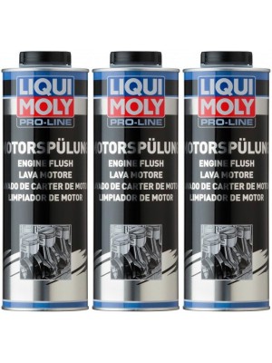 Liqui Moly 3X Pro-Line Motorspülung 500ml | Reinigt den Motor von innen und  entfernt Ablagerungen | Motoröl Additiv für Diesel- & Benzin-Motoren | 3X