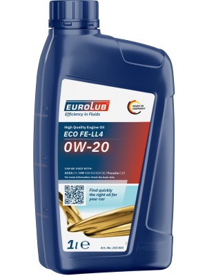 Eurolub FE-LL4 0W-20 Motoröl 1l Flasche