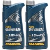 Mannol Universal 15W-40 Motoröl 2x 1l = 2 Liter