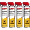 SONAX Elektronik + KontaktReiniger mit EasySpray 4x 400 Milliliter