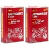 MANNOL 7812 Motorbike 4-Takt synthetisches Ester 10W-40 Motoröl 2x 1l = 2 Liter