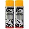 RACING Lackspray RAL 1028 Melonengelb 2x 400 Milliliter