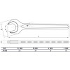 BGS Einmaulschlüssel | DIN 894 | SW 6 mm