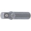 BGS Bit-Knarren-Adapter | Außensechskant 6,3 mm (1/4"") - Außenvierkant 6,3 mm (1/4"") | 30 mm