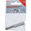 BGS Magnetischer Bithalter | Abtrieb Außensechskant 6,3 mm (1/4"") | 60 mm
