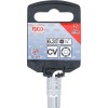 BGS Steckschlüssel-Einsatz Sechskant | Antrieb Innenvierkant 6,3 mm (1/4"") | SW 7 mm