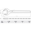 BGS Einmaulschlüssel | DIN 894 | SW 8 mm
