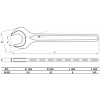 BGS Einmaulschlüssel | DIN 894 | SW 9 mm
