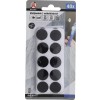 BGS Klettpunkte | selbstklebend | schwarz | 40-tlg.