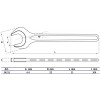 BGS Einmaulschlüssel | DIN 894 | SW 11 mm