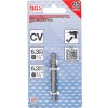 BGS Adapter für Bohrmaschinen | Antrieb Außensechskant 6,3 mm (1/4"") / Abtrieb Außenvierkant 6,3 mm (1/4"")