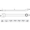 BGS Maul-Ringschlüssel | extra lang | SW 8 mm
