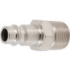 BGS Druckluft-Stecknippel | 6,3 mm (1/4"") Außengewinde