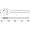 BGS Einmaulschlüssel | DIN 894 | SW 12 mm