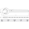 BGS Einmaulschlüssel | DIN 894 | SW 15 mm