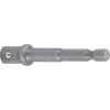 BGS Adapter für Bohrmaschinen | Antrieb Außensechskant 6,3 mm (1/4"") / Abtrieb Außenvierkant 10 mm (3/8"")