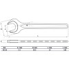 BGS Einmaulschlüssel | DIN 894 | SW 14 mm