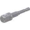 BGS Adapter für Bohrmaschinen | Antrieb Außensechskant 6,3 mm (1/4"") / Abtrieb Außenvierkant 12,5 mm (1/2"")