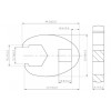 BGS Hahnenfußschlüssel | Antrieb Innenvierkant 10 mm (3/8"") | SW 16 mm