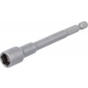 BGS Steckschlüssel-Einsatz Sechskant, extra lang | für Bohrmaschinen | Antrieb Außensechskant 6,3 mm (1/4"") | SW 10 mm