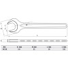 BGS Einmaulschlüssel | DIN 894 | SW 18 mm