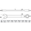 BGS Ratschenring-Maulschlüssel | umschaltbar | SW 9 mm