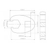 BGS Hahnenfußschlüssel | Antrieb Innenvierkant 10 mm (3/8"") | SW 14 mm
