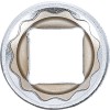 BGS Steckschlüssel-Einsatz Zwölfkant | Antrieb Innenvierkant 12,5 mm (1/2"") | SW 19 mm