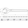 BGS Einmaulschlüssel | DIN 894 | SW 17 mm