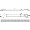 BGS Ratschenring-Maulschlüssel | umschaltbar | SW 10 mm