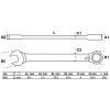 BGS Ratschenring-Maulschlüssel | umschaltbar | SW 11 mm