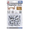 BGS Filzgleiter-Satz | mit Schrauben | Ø 24 mm | 20-tlg.