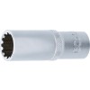 BGS Steckschlüssel-Einsatz Gear Lock, tief | Antrieb Innenvierkant 10 mm (3/8"") | SW 15 mm