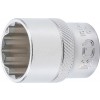 BGS Steckschlüssel-Einsatz Zwölfkant | Antrieb Innenvierkant 12,5 mm (1/2"") | SW 22 mm