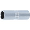 BGS Zündkerzen-Einsatz mit Haltegummi, Zwölfkant | Antrieb Innenvierkant 12,5 mm (1/2"") | SW 16 mm