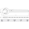 BGS Einmaulschlüssel | DIN 894 | SW 21 mm