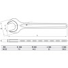 BGS Einmaulschlüssel | DIN 894 | SW 22 mm