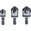 BGS Senker-Bit-Satz | HSS | Antrieb 6,3 mm (1/4"") | 12 - 16 - 19 mm | 3-tlg.