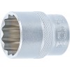 BGS Steckschlüssel-Einsatz Zwölfkant | Antrieb Innenvierkant 12,5 mm (1/2"") | SW 24 mm