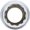 BGS Steckschlüssel-Einsatz Zwölfkant, tief | Antrieb Innenvierkant 12,5 mm (1/2"") | SW 13 mm