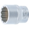 BGS Steckschlüssel-Einsatz Zwölfkant | Antrieb Innenvierkant 12,5 mm (1/2"") | SW 23 mm