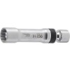 BGS Zündkerzen-Gelenkeinsatz Zwölfkant mit Haltefeder | Antrieb Innenvierkant 10 mm (3/8"") | SW 16 mm