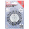 BGS Scheibenbürste | Antriebswelle 6 mm | gezopft | Ø 75 mm