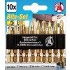 BGS Bit-Satz | ""Gold"" | Antrieb Außensechskant 6,3 mm (1/4"") | 10-tlg.